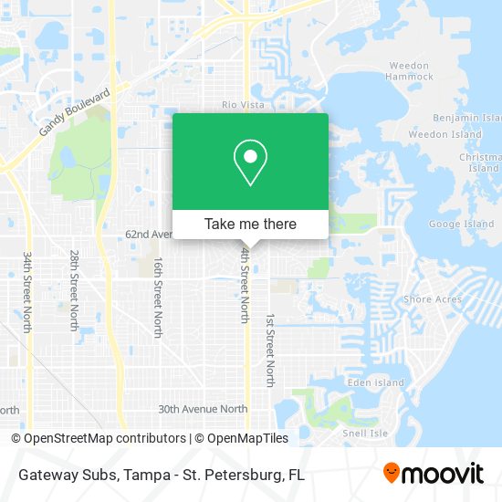 Gateway Subs map