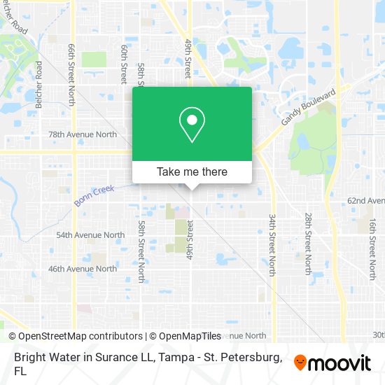Bright Water in Surance LL map