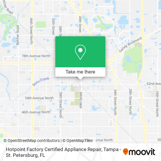 Mapa de Hotpoint Factory Certified Appliance Repair