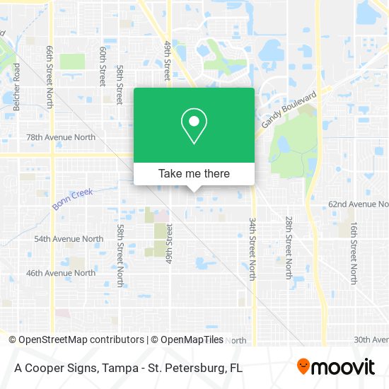 A Cooper Signs map