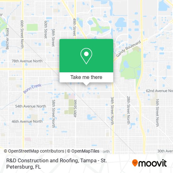 R&D Construction and Roofing map