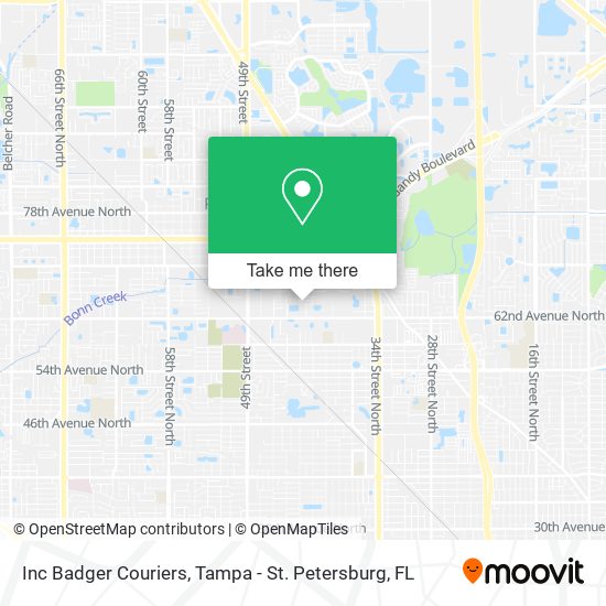 Mapa de Inc Badger Couriers