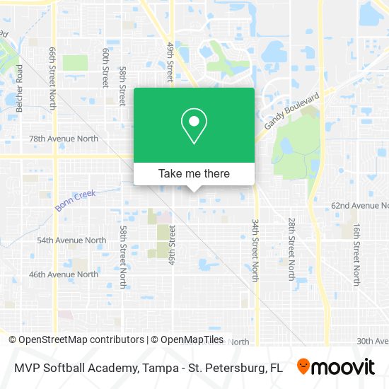 Mapa de MVP Softball Academy