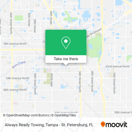 Mapa de Always Ready Towing