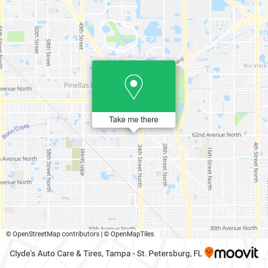 Clyde's Auto Care & Tires map
