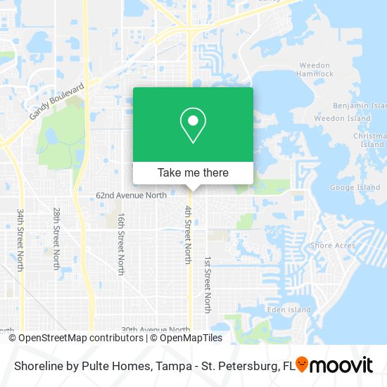 Shoreline by Pulte Homes map