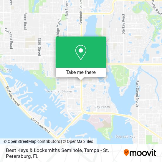 Best Keys & Locksmiths Seminole map