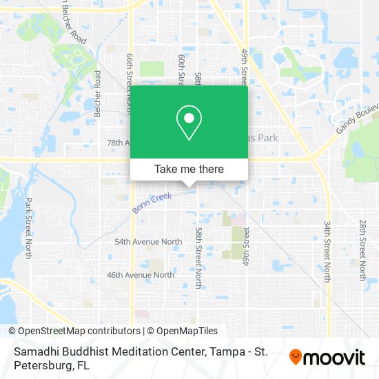 Mapa de Samadhi Buddhist Meditation Center