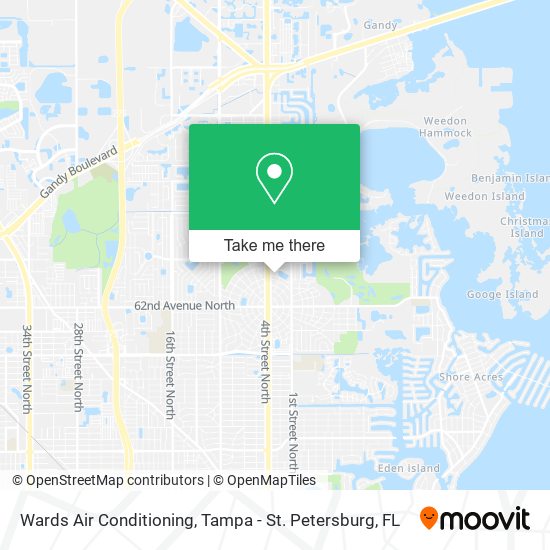 Wards Air Conditioning map