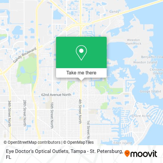 Eye Doctor's Optical Outlets map