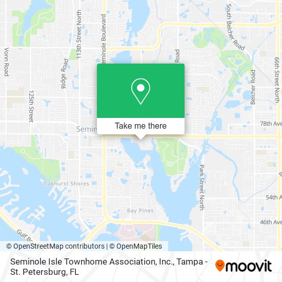Mapa de Seminole Isle Townhome Association, Inc.