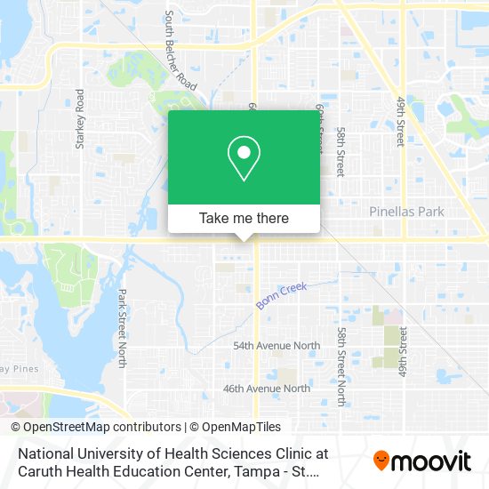 National University of Health Sciences Clinic at Caruth Health Education Center map