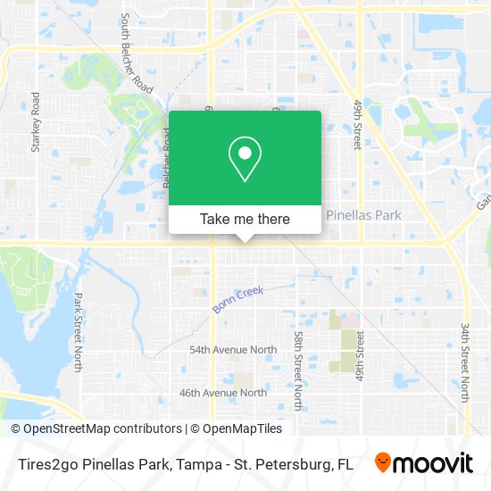Tires2go Pinellas Park map