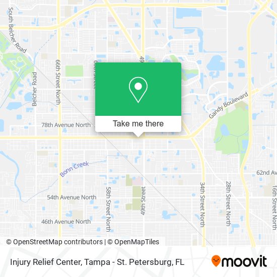 Mapa de Injury Relief Center
