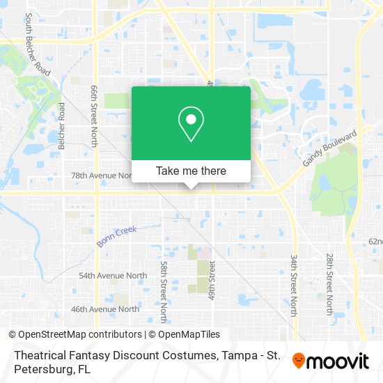 Theatrical Fantasy Discount Costumes map