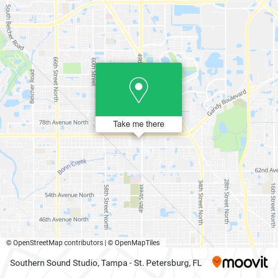 Southern Sound Studio map