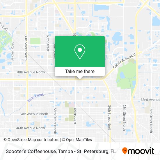 Scooter's Coffeehouse map