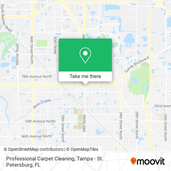 Professional Carpet Cleaning map