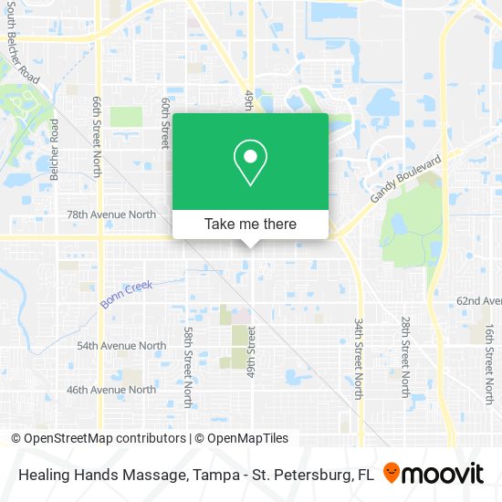 Healing Hands Massage map
