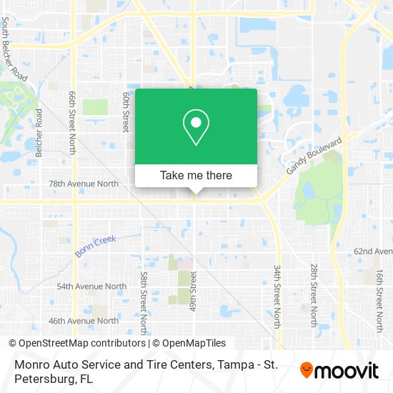 Monro Auto Service and Tire Centers map