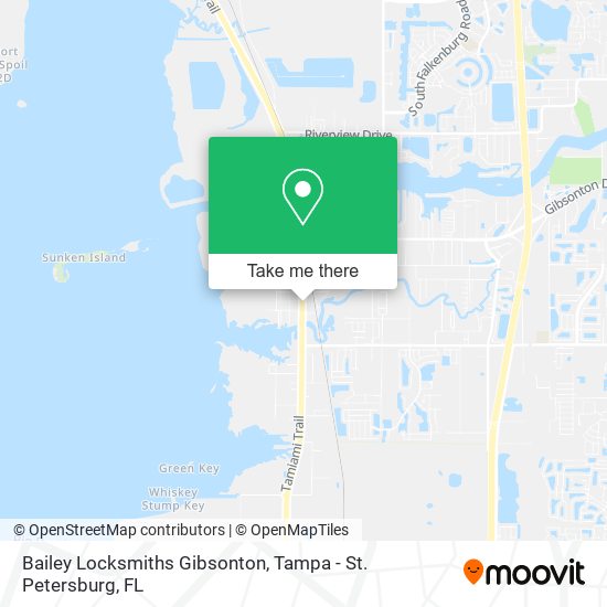 Mapa de Bailey Locksmiths Gibsonton