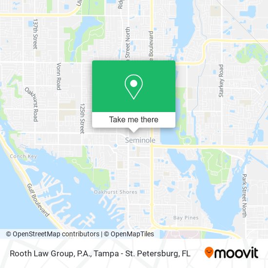 Mapa de Rooth Law Group, P.A.