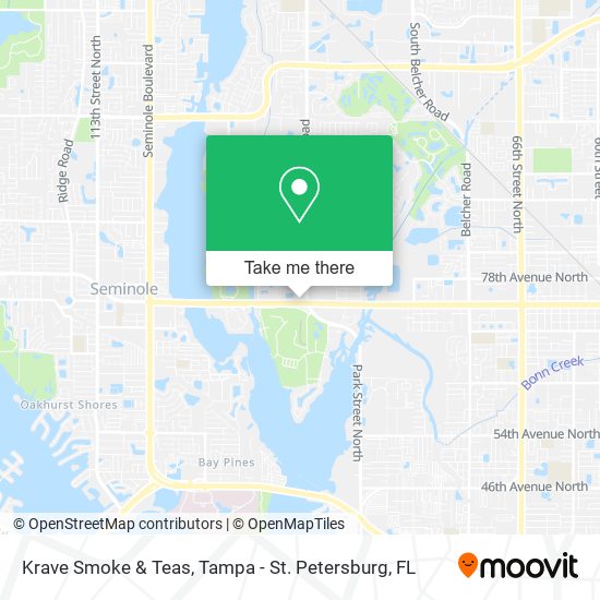 Krave Smoke & Teas map