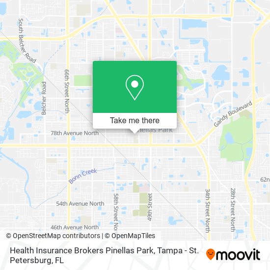 Mapa de Health Insurance Brokers Pinellas Park