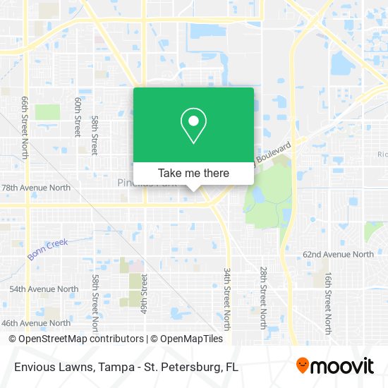 Mapa de Envious Lawns