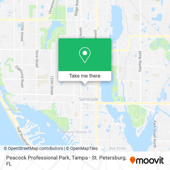 Peacock Professional Park map