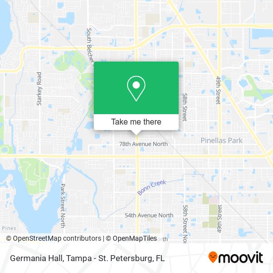 Germania Hall map