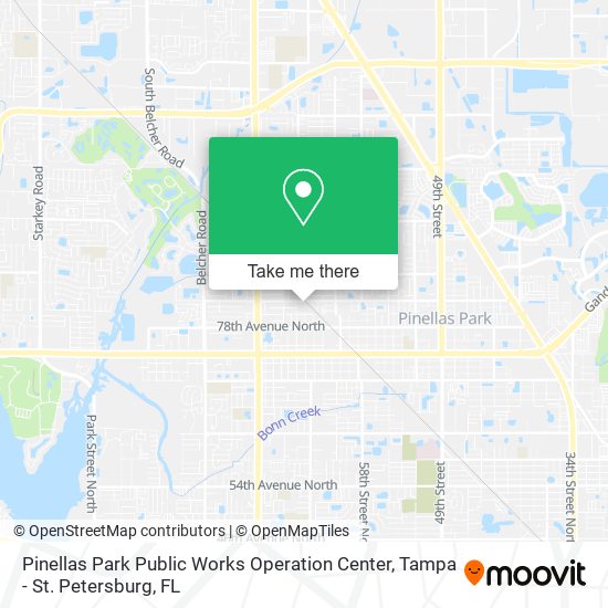 Mapa de Pinellas Park Public Works Operation Center