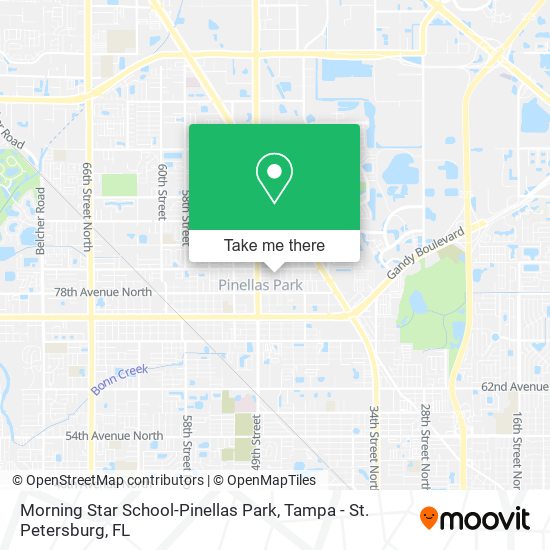 Mapa de Morning Star School-Pinellas Park