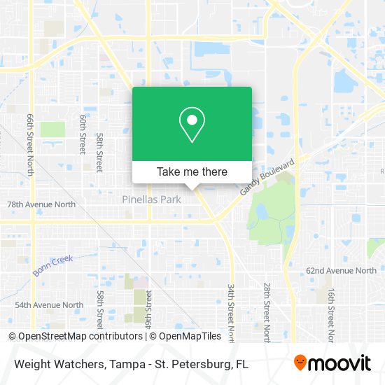 Mapa de Weight Watchers