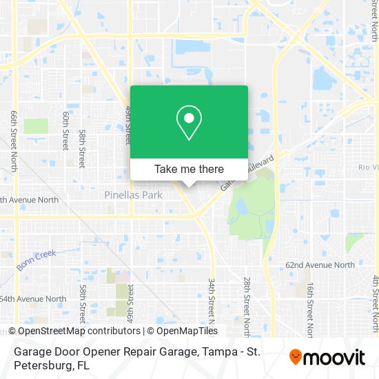 Mapa de Garage Door Opener Repair Garage