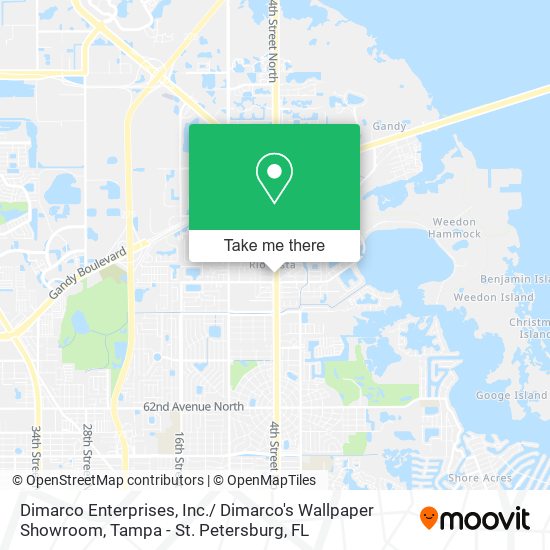 Mapa de Dimarco Enterprises, Inc./ Dimarco's Wallpaper Showroom