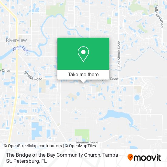 The Bridge of the Bay Community Church map