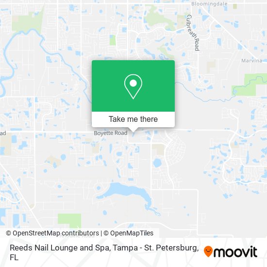 Reeds Nail Lounge and Spa map