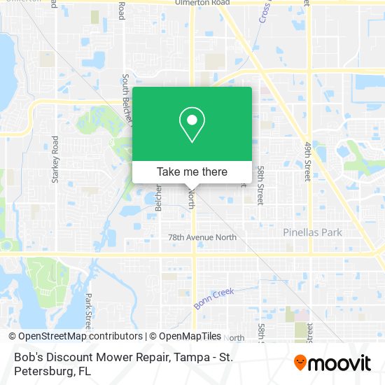 Bob's Discount Mower Repair map