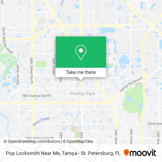 Pop Locksmith Near Me map