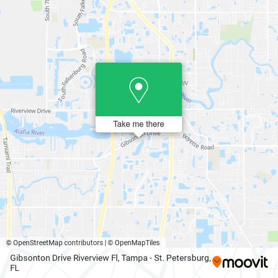 Gibsonton Drive Riverview Fl map