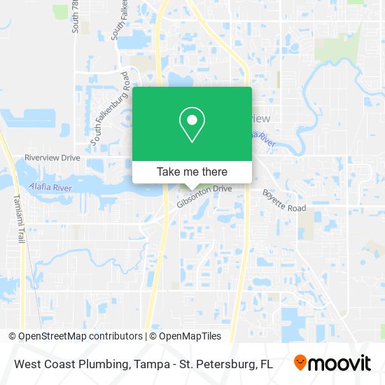 West Coast Plumbing map