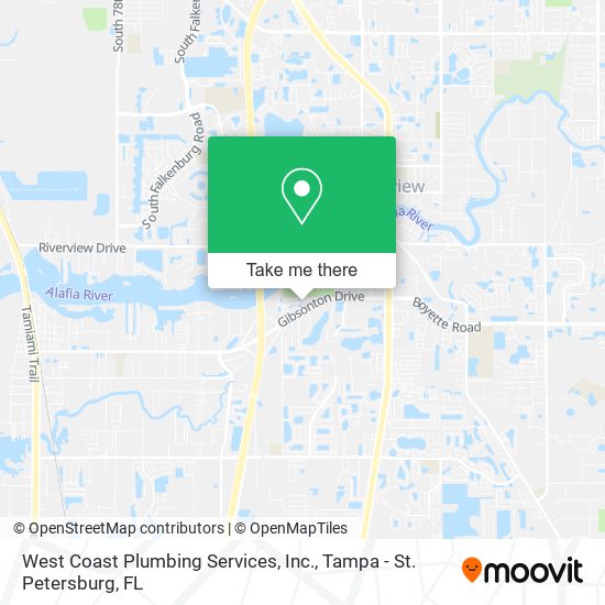Mapa de West Coast Plumbing Services, Inc.