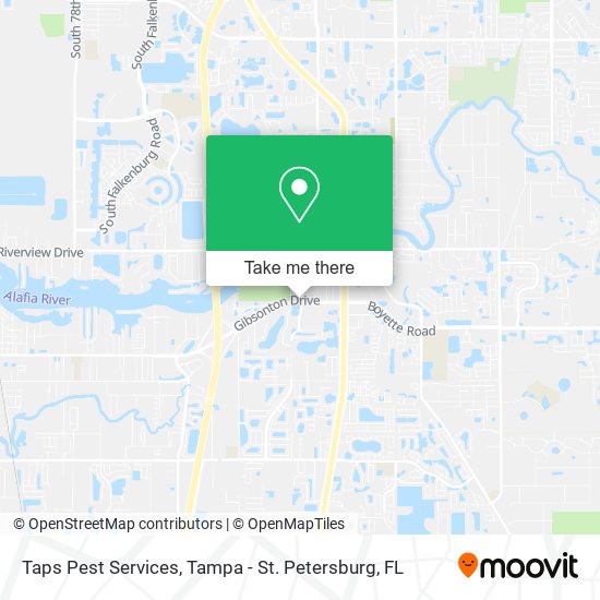 Taps Pest Services map