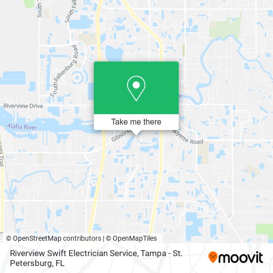 Riverview Swift Electrician Service map