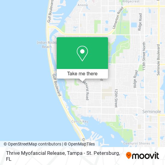 Thrive Myofascial Release map
