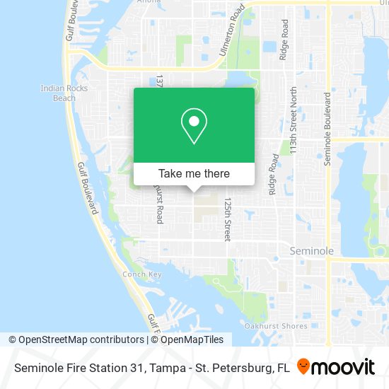 Seminole Fire Station 31 map