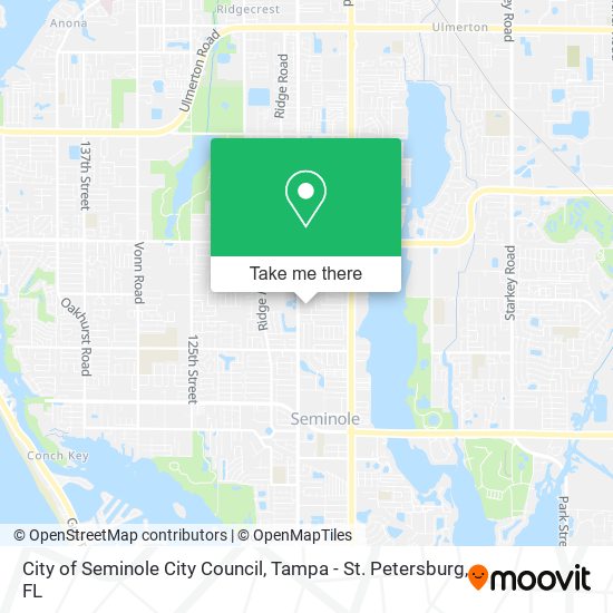 City of Seminole City Council map