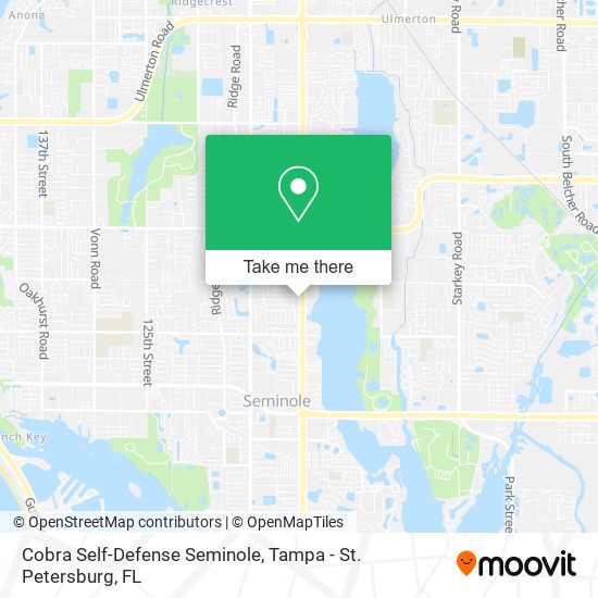 Cobra Self-Defense Seminole map