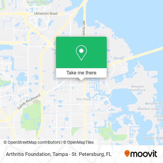 Arthritis Foundation map